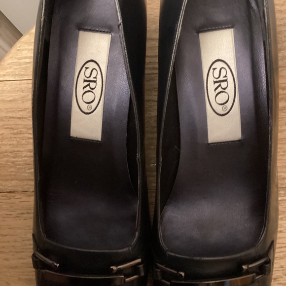 S.R.O. SRO DARK NAVY BLUE HEELS SZ 6M 1.5” - Picture 3 of 8